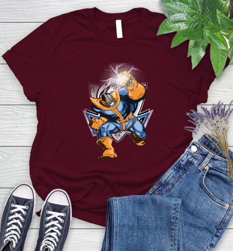 Dallas Mavericks NBA Basketball Thanos Avengers Infinity War Marvel Women's T-Shirt 7