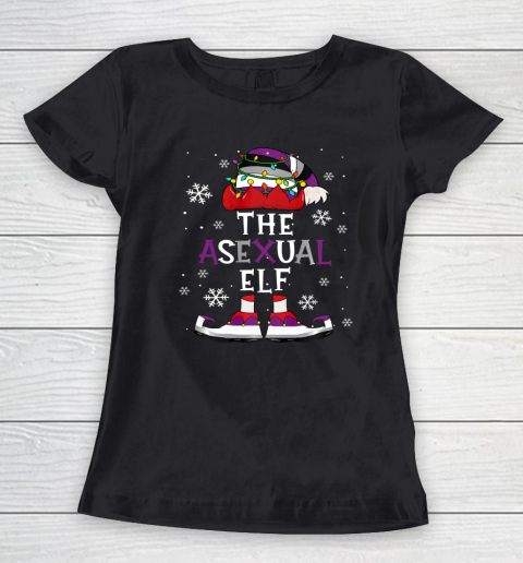 The Asexual Elf Christmas Party Women's T-Shirt