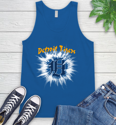 Detroit Tigers MLB Baseball Adoring Fan Rip Sports Tank Top 4