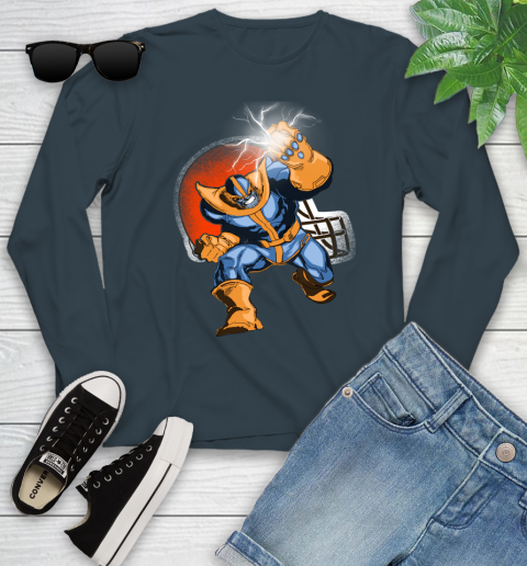 Cleveland Browns NFL Football Thanos Avengers Infinity War Marvel Youth Long Sleeve 9