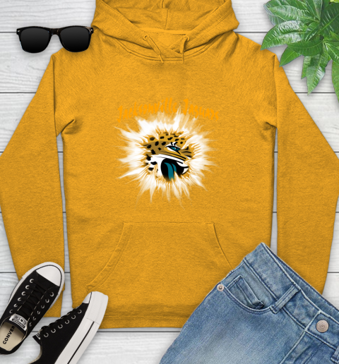 Jacksonville Jaguars NFL Football Adoring Fan Rip Sports Youth Hoodie 2
