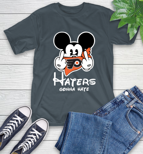 NHL Philadelphia Flyers Haters Gonna Hate Mickey Mouse Disney Hockey T Shirt T-Shirt 10