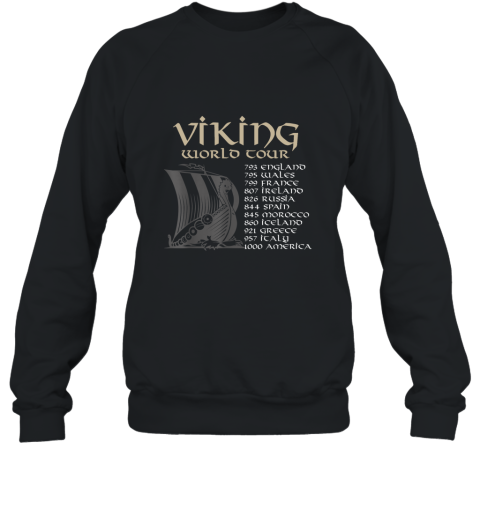 Viking World Tour Sons of Odin Valhalla T Shirt AN Sweatshirt