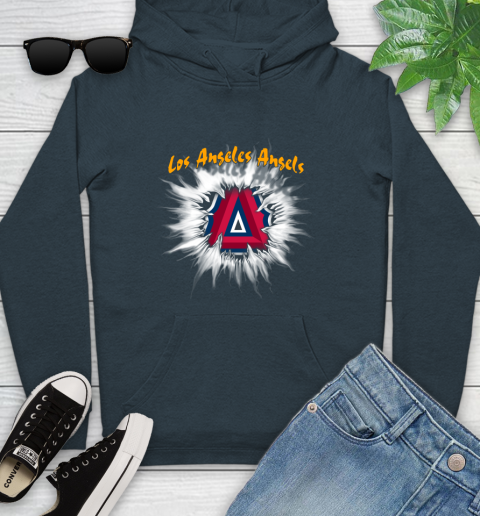 Los Angeles Angels MLB Baseball Adoring Fan Rip Sports Youth Hoodie 10