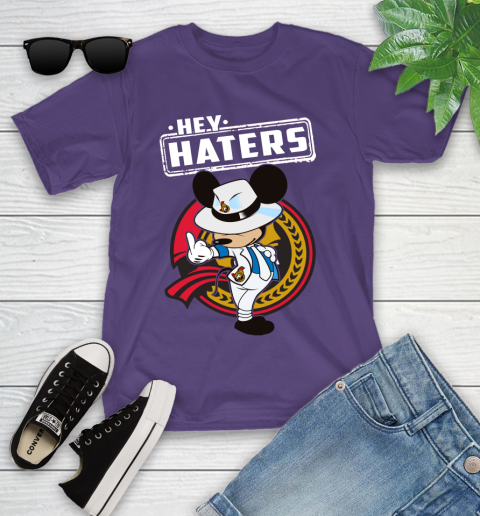 NHL Hey Haters Mickey Hockey Sports Ottawa Senators Youth T-Shirt 3