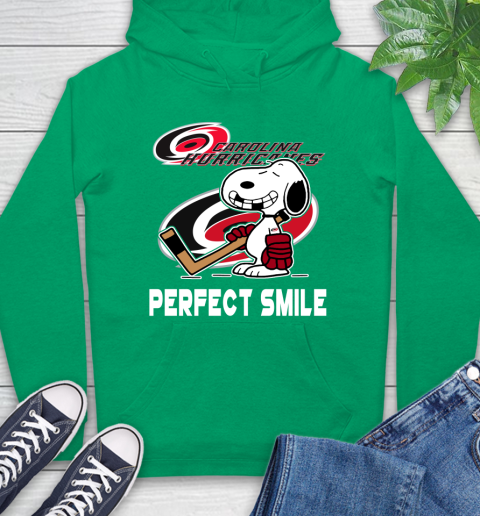 NHL Carolina Hurricanes Snoopy Perfect Smile The Peanuts Movie Hockey T Shirt Hoodie 8