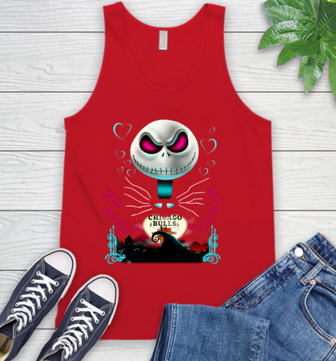 NBA Chicago Bulls Jack Skellington Sally The Nightmare Before Christmas Basketball Sports_000 Tank Top 5