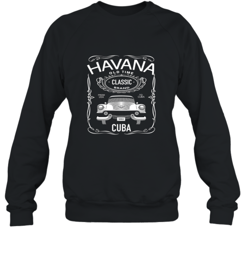 Cuban Classic Car T Shirt. Classic Car Tee. Havana Car Tee Sweatshirt