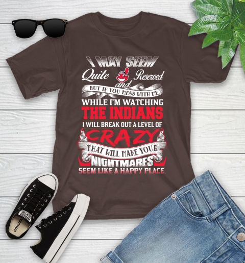 Cleveland Indians MLB Baseball Don't Mess With Me While I'm Watching My Team Youth T-Shirt 7