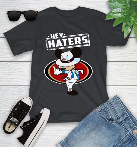 NFL Hey Haters Mickey Football Sports San Francisco 49ers Youth T-Shirt