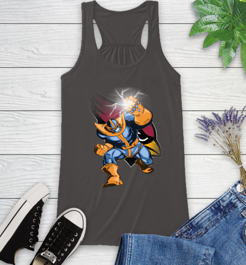 Arizona Cardinals NFL Football Thanos Avengers Infinity War Marvel Racerback Tank 11
