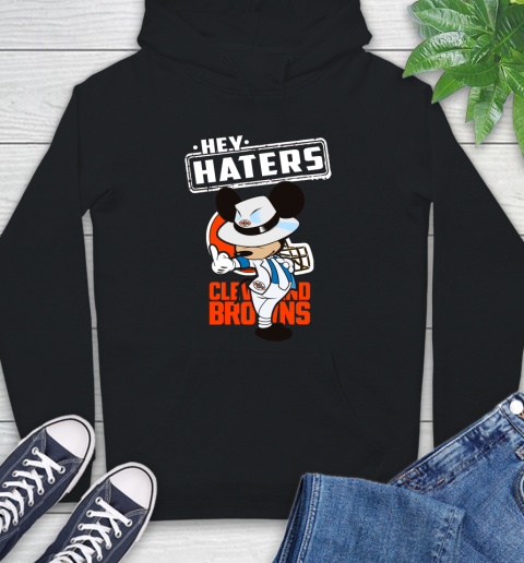 NFL Hey Haters Mickey Football Sports Cleveland Browns Hoodie