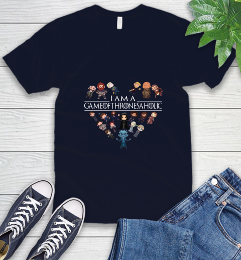 I am a Game Of Thrones A Holic Shirt V-Neck T-Shirt 2