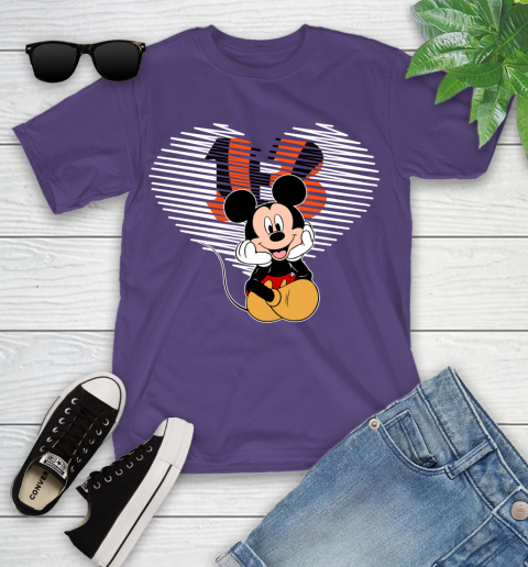 NFL Cincinnati Bengals The Heart Mickey Mouse Disney Football T Shirt_000 Youth T-Shirt 3
