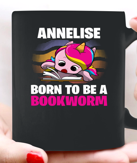 Annelise Born To Be A Bookworm Unicorn Ceramic Mug 11oz 2