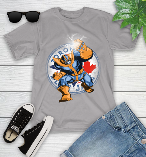 Toronto Blue Jays MLB Baseball Thanos Avengers Infinity War Marvel Youth T-Shirt 4