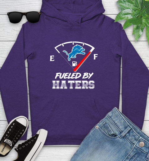 Detroit Lions NFL Football Fueled By Haters Sports Youth Hoodie 5