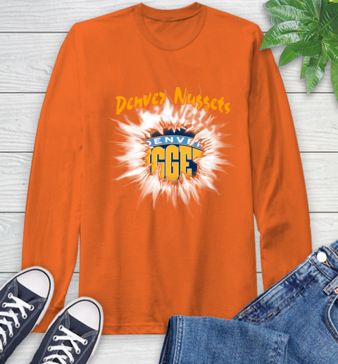 Denver Nuggets NBA Basketball Rip Sports Long Sleeve T-Shirt 4