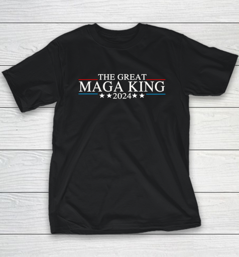 The Great MAGA King Donald Trump 2024 Republicans Youth T-Shirt