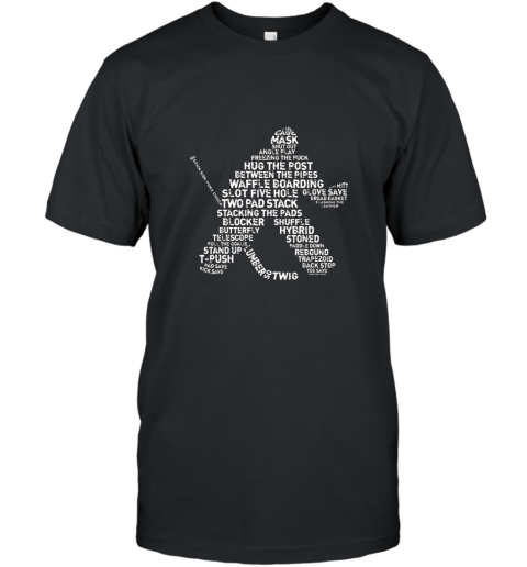 Hockey Goalie Typography T shirt T-Shirt