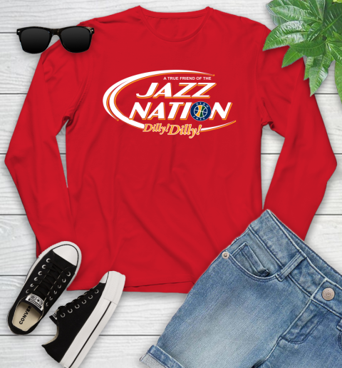 NBA A True Friend Of The Utah Jazz Dilly Dilly Basketball Sports Youth Long Sleeve 11