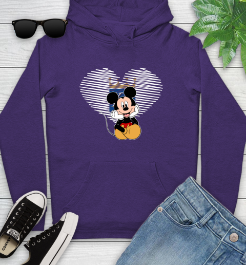 MLB Kansas City Royals The Heart Mickey Mouse Disney Baseball T Shirt_000 Youth Hoodie 5
