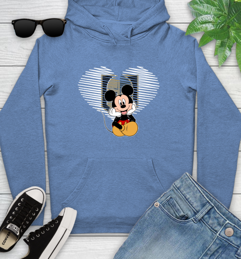 NHL Vegas Golden Knights The Heart Mickey Mouse Disney Hockey Youth Hoodie 13