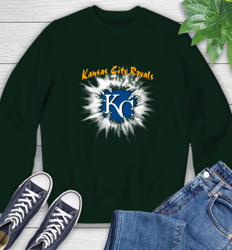 Kansas City Royals MLB Baseball Adoring Fan Rip Sports Sweatshirt 12
