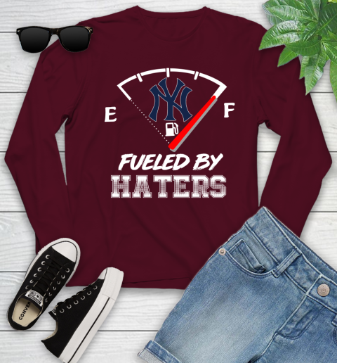New York Yankees MLB Baseball Fueled By Haters Sports Youth Long Sleeve 6