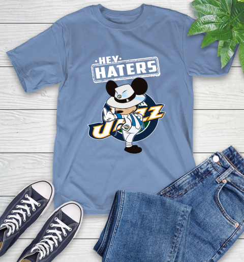 NBA Hey Haters Mickey Basketball Sports Utah Jazz T-Shirt 12