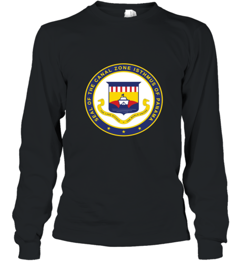 Seal of the Panama Canal Zone  Isthmus of Panama Long Sleeve