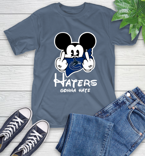 NHL Vancouver Canucks Haters Gonna Hate Mickey Mouse Disney Hockey T Shirt T-Shirt 8