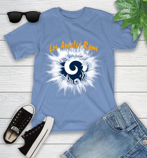 Los Angeles Rams NFL Football Adoring Fan Rip Sports Youth T-Shirt 15