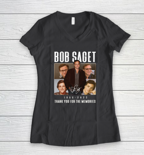 Bob Saget 1956  2022 Thank You For The Memories Women's V-Neck T-Shirt 11