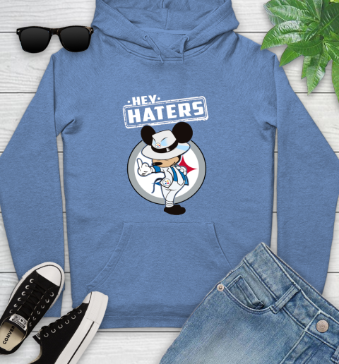 NFL Hey Haters Mickey Football Sports Pittsburgh Steelers Youth Hoodie 13
