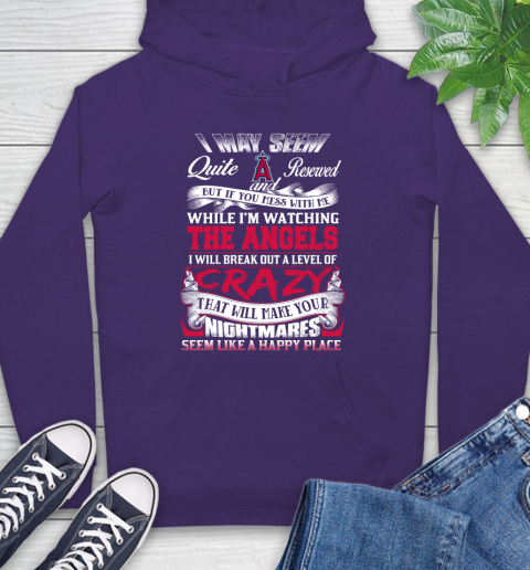 Los Angeles Angels MLB Baseball Don't Mess With Me While I'm Watching My Team Hoodie 5
