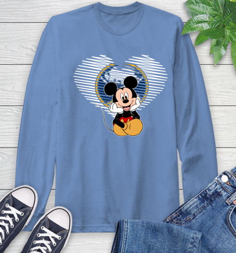 NHL Buffalo Sabres The Heart Mickey Mouse Disney Hockey Long Sleeve T-Shirt 12