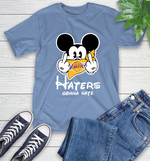 NBA Los Angeles Lakers Haters Gonna Hate Mickey Mouse Disney Basketball T Shirt T-Shirt 12