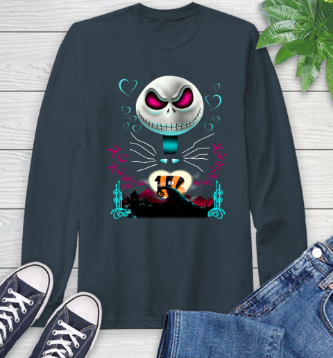 NFL Cincinnati Bengals Jack Skellington Sally The Nightmare Before Christmas Football Long Sleeve T-Shirt 9