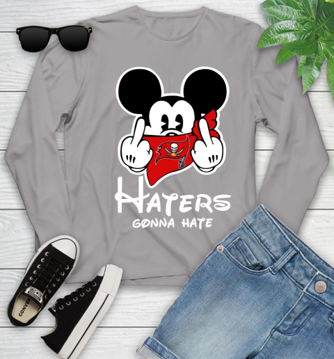 NFL Tampa Bay Buccaneers Haters Gonna Hate Mickey Mouse Disney Football T Shirt_000 Youth Long Sleeve 5