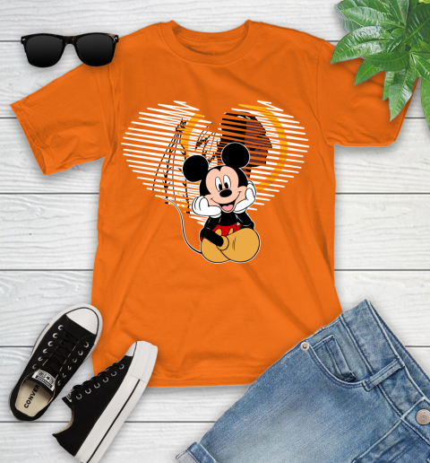 NFL Washington Redskins The Heart Mickey Mouse Disney Football T Shirt_000 Youth T-Shirt 9