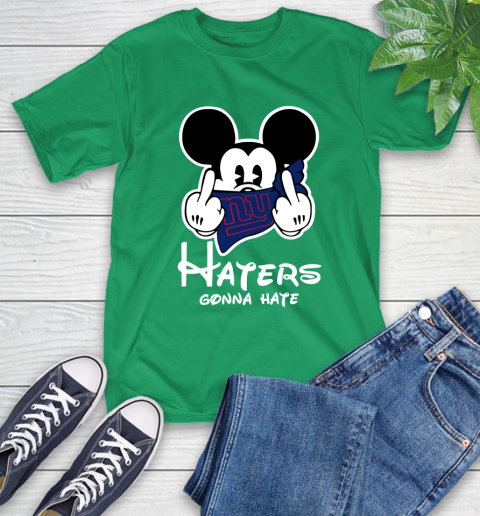 NFL New York Giants Haters Gonna Hate Mickey Mouse Disney Football T Shirt T-Shirt 7