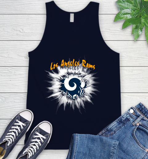 Los Angeles Rams NFL Football Adoring Fan Rip Sports Tank Top 2