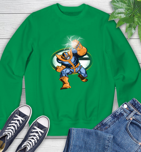 Green Bay Packers NFL Football Thanos Avengers Infinity War Marvel Sweatshirt 7