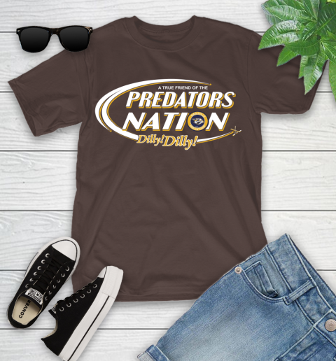 NHL A True Friend Of The Nashville Predators Dilly Dilly Hockey Sports Youth T-Shirt 7
