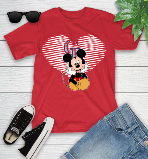 MLB Colorado Rockies The Heart Mickey Mouse Disney Baseball T Shirt_000 Youth T-Shirt 13