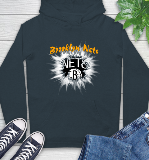 Brooklyn Nets NBA Basketball Rip Sports Hoodie 8 Brooklyn Nets NBA Basketball Rip Sports Hoodie - Image 8