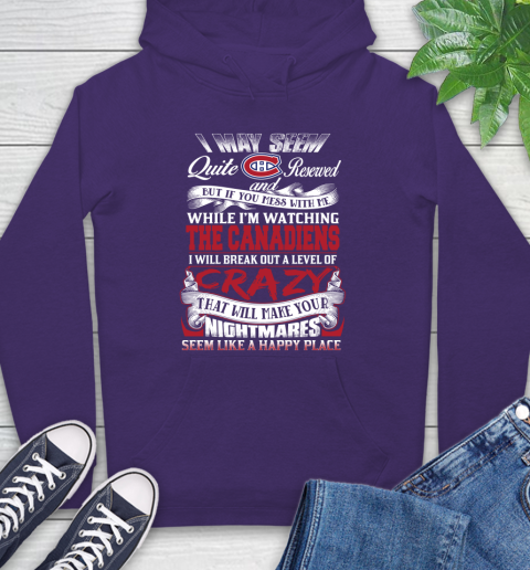 Montreal Canadiens NHL Hockey Don't Mess With Me While I'm Watching My Team Hoodie 5