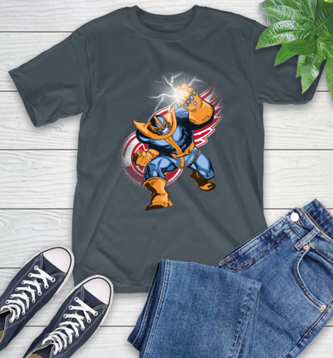 Detroit Red Wings NHL Hockey Thanos Avengers Infinity War Marvel T-Shirt 10