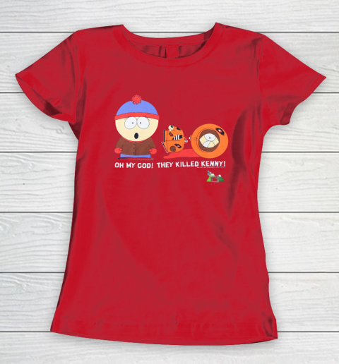 Oh My God They Killed Kenny Shirt South Park Adult Cartoon Women's T-Shirt 7